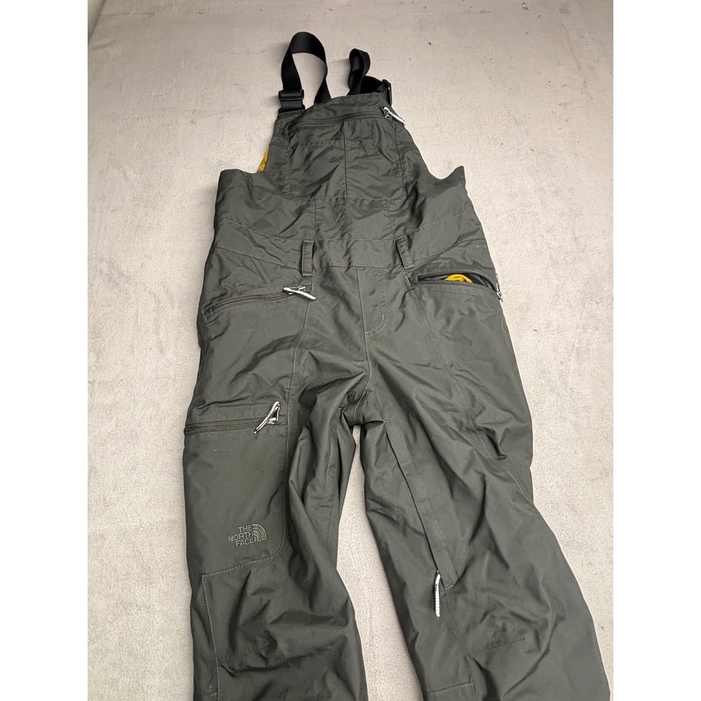 The North Face Womens DryVent Snow Bib Overalls Olive Green Medium Waterproof